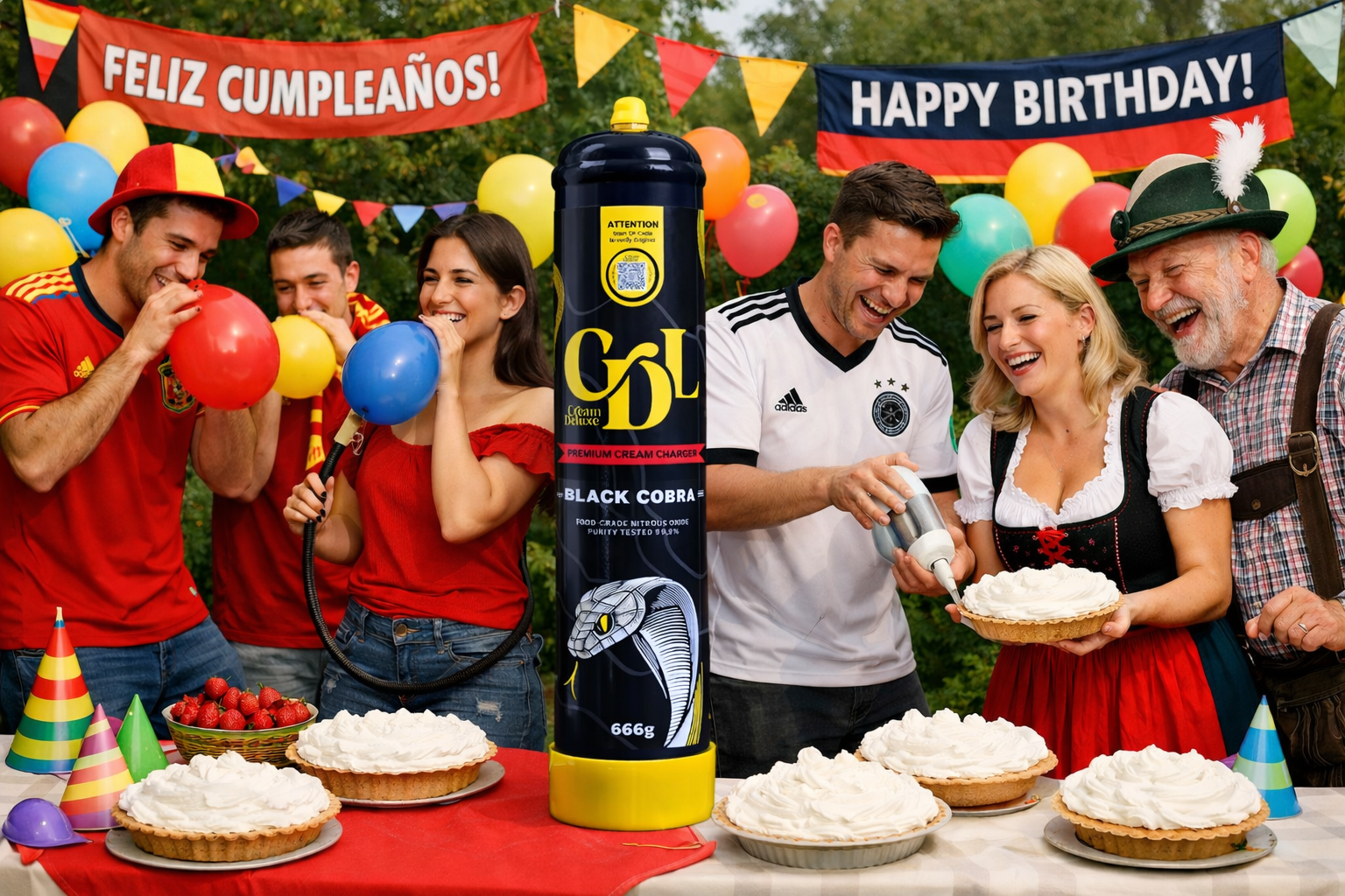 Kulinarisches Lachgas in Spanien – schneller Versand für Städte, Events & Gastro