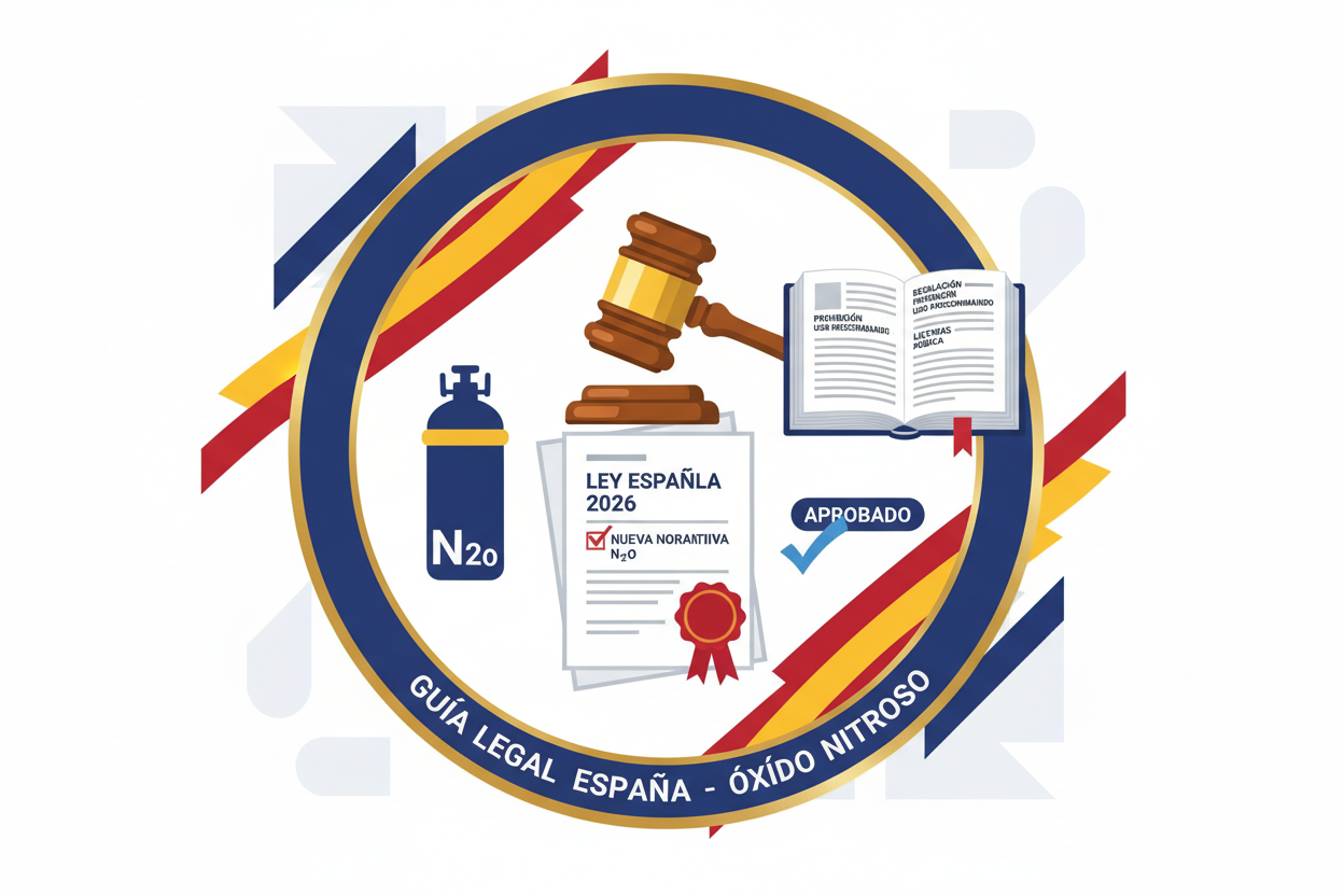 Legislación actualizada 2026 sobre el óxido nitroso en España: guía legal completa