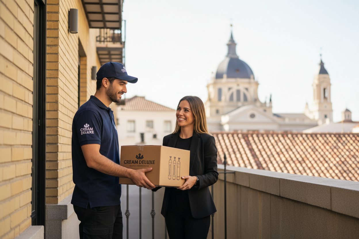 Comprar óxido nitroso en Madrid cerca de mí (Cream Deluxe) con entrega hoy