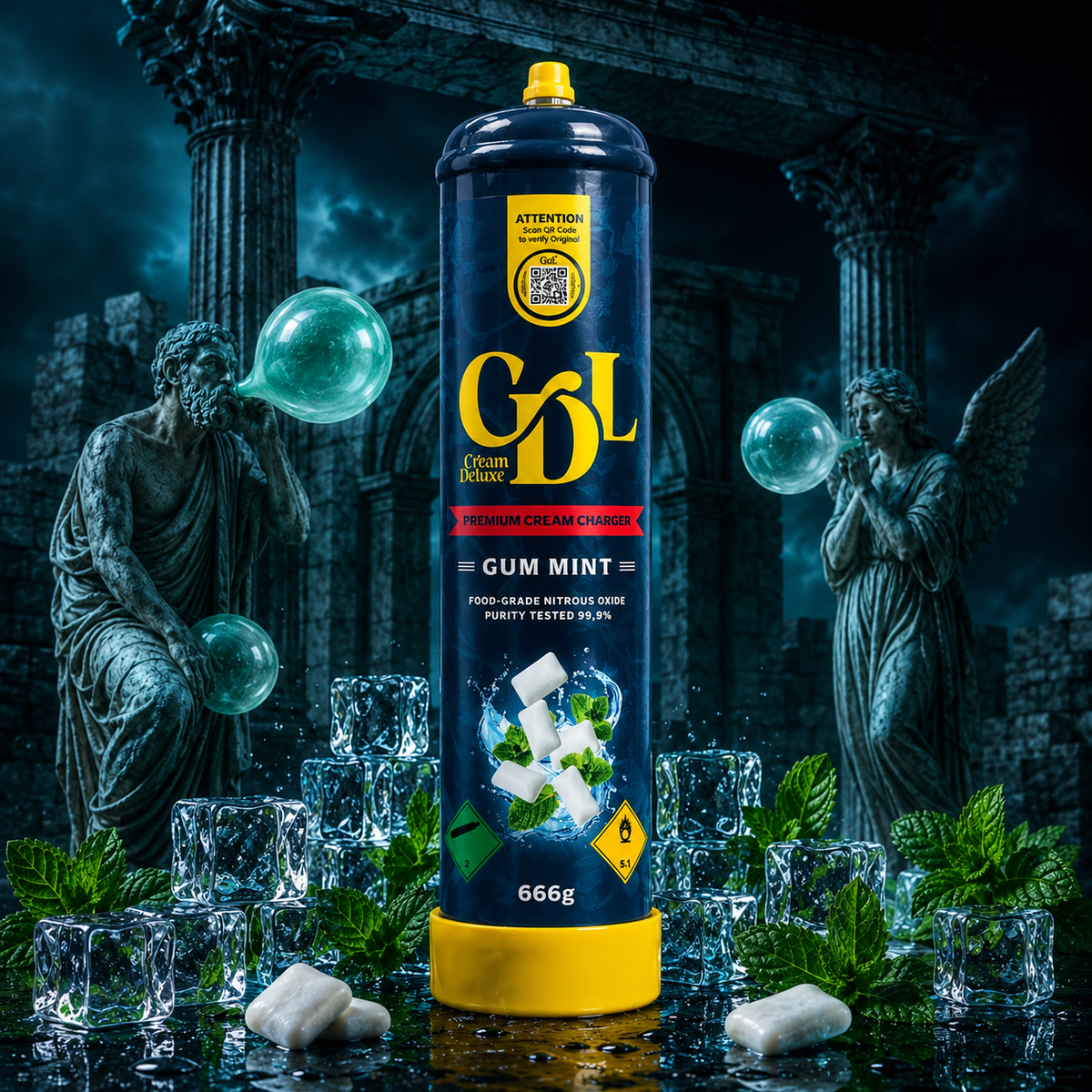 Cream Deluxe Gum Mint 666 g – Chicle y Menta
