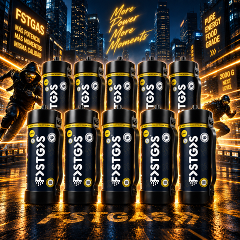 FastGas Original 2000 g (2 kg) – Pack de 10 unidades