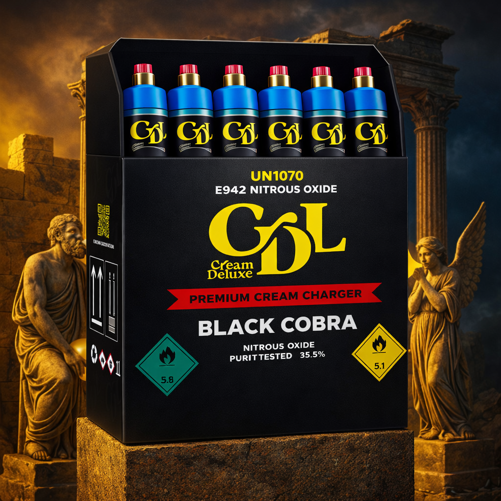 Caja de seis unidades Cream Deluxe Black Cobra 666 g