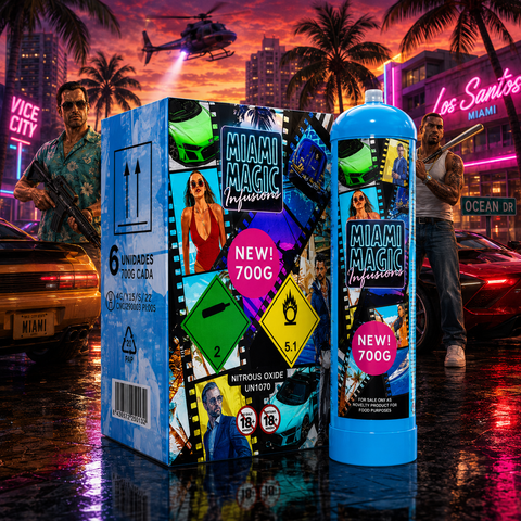 🌴 Miami Magic Infusions 700 g – Pack of 6 Units – Exclusive Culinary Use