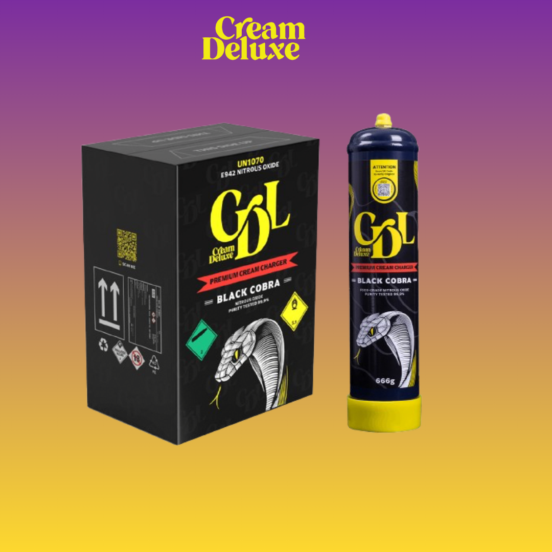 🐍 Cream Deluxe Black Cobra 666g – Pack de 6 unidades – Uso exclusivo culinario